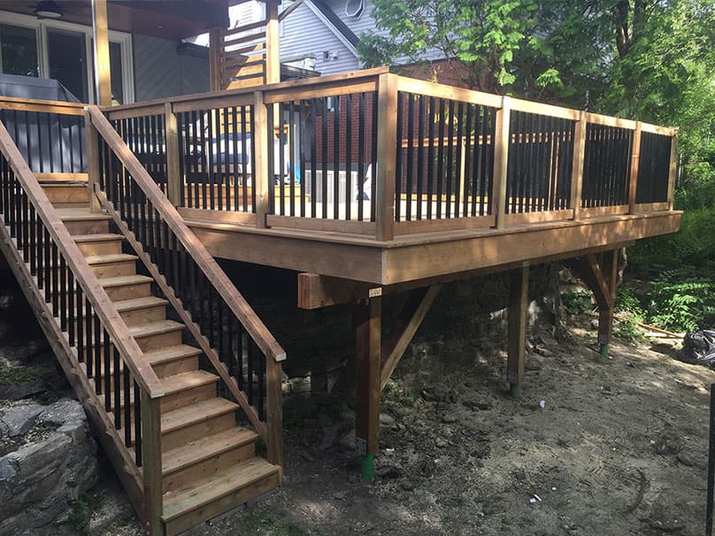 Backyard deck and patio project